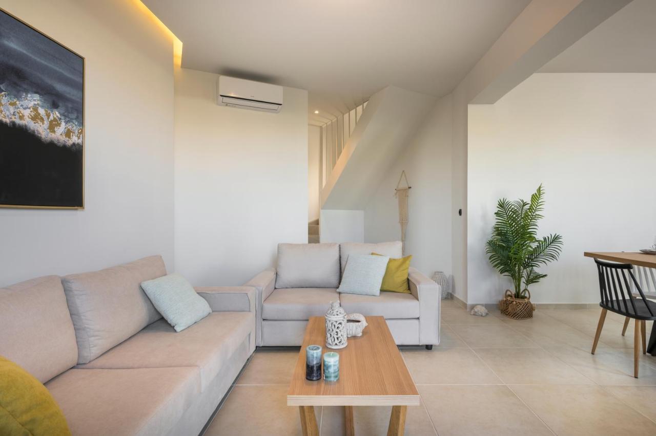 Aegean Breeze Luxury Apartments Next To The Sea Малеме Экстерьер фото